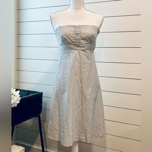 Gap Strapless Striped Dress